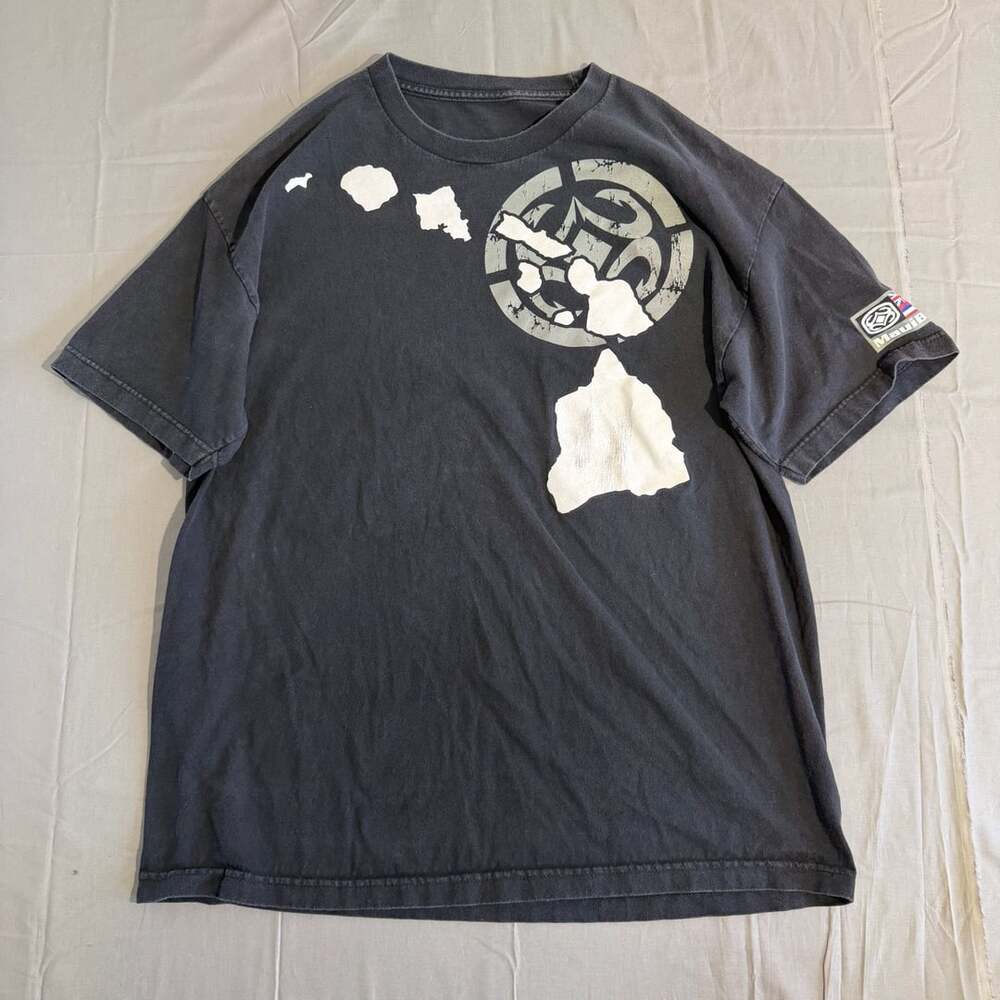 Maui Built Hawaiian Islands Graphic T-Shirt Black